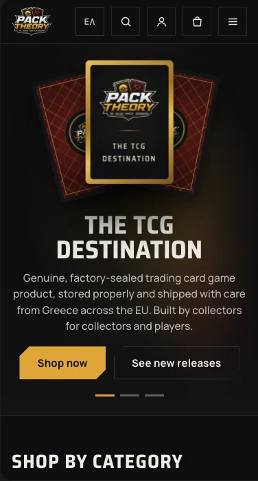 Pack Theory on mobile — The TCG Destination hero